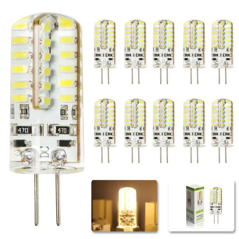 10pcs/lot 48 LED G4LED lamp DC 12V 4W AC 220V LED Bulb 3014SMD LED spot light warranty good quality energy saving lamp LED