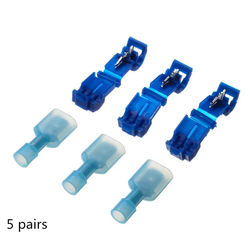 30/60/90pcs Scotch Lock Quick Splice Terminals Combo 22-10 AWG T-Tap/Male Insulated Wire Connectors