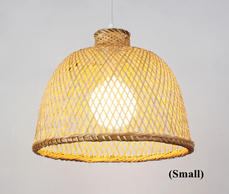 

Chinese rustic hand knitting bamboo Pendant Lights Southeast Asia minimalist E27 LED small lamp for porch&parlor&stairs LHDD014