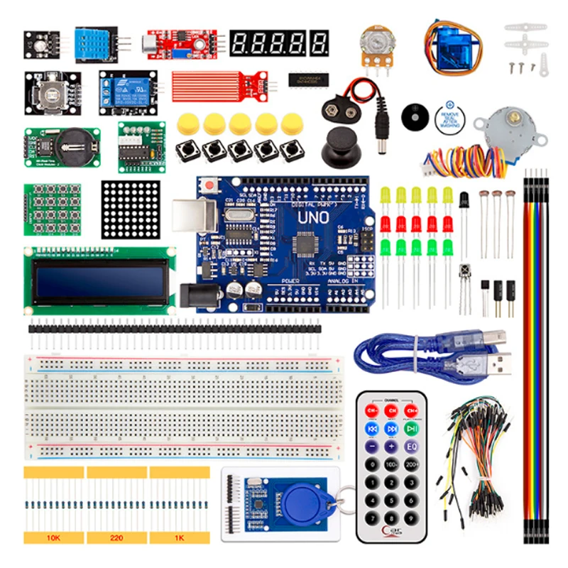 

UNO R3 KIT Upgraded version for Arduino Starter Kit RFID Learn Suite Stepper Motor + ULN2003