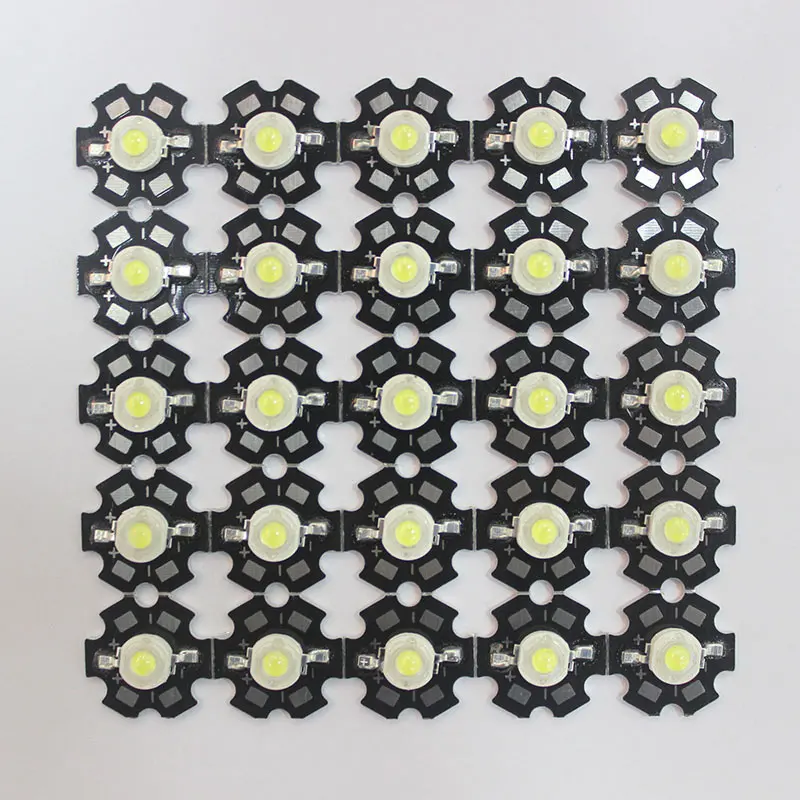 50/100pcs 3W Full Spectrum Led Grow Chip With PCB Star Led Grow Lights Broad Spectrum 400nm-840nm Led Diode For Indoor Plant