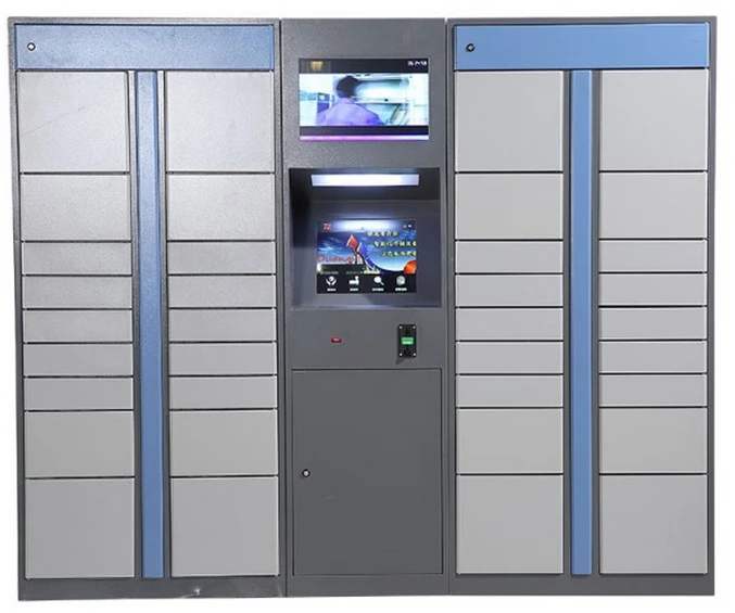 Control Self-Service Logistieke Distributie Systeem Pakket Levering Lockers Kluizen Met All In One Pc Tv Bewegwijzering