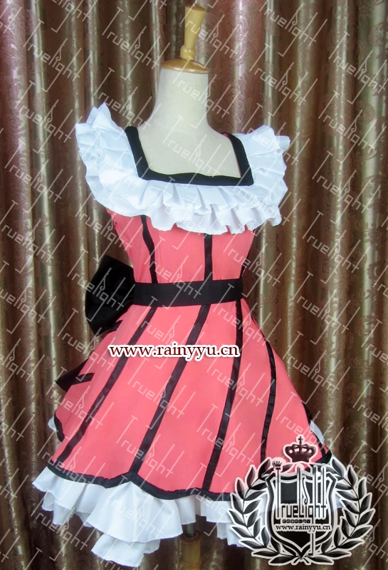 

Black Butler Wendy Cosplay Costume pink Dress 11