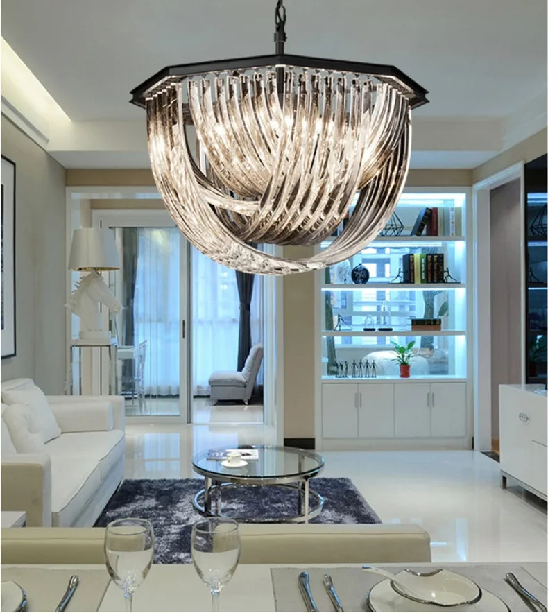 American Black Metal E14 LED Pendant Lights Retro