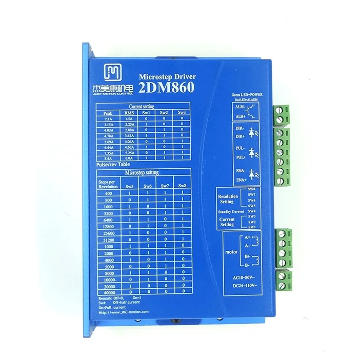 2DM860 цифровой шаговый Драйвер 86 шаговый двигатель привод напряжение AC30-80V