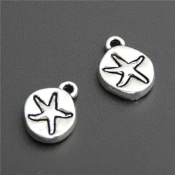 20pcs Starfish Charms  Tibetan Silver Color Metal Pendants Fit Diy Necklace Bracelet Charms For Jewelry Making A2755