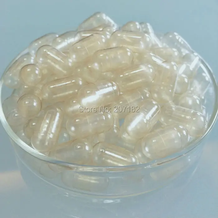 

(10,000pcs/pack) Size 00# Clear/Clear Color Fake-proof size 00#B squab empty capsule,short 00# empty capsule 00B# stocky capsule