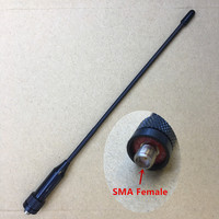 rubber UHF VHF 144/430mhz Dual Band Sma Female antenna for Wouxun KG-UVD1P walkie talkie