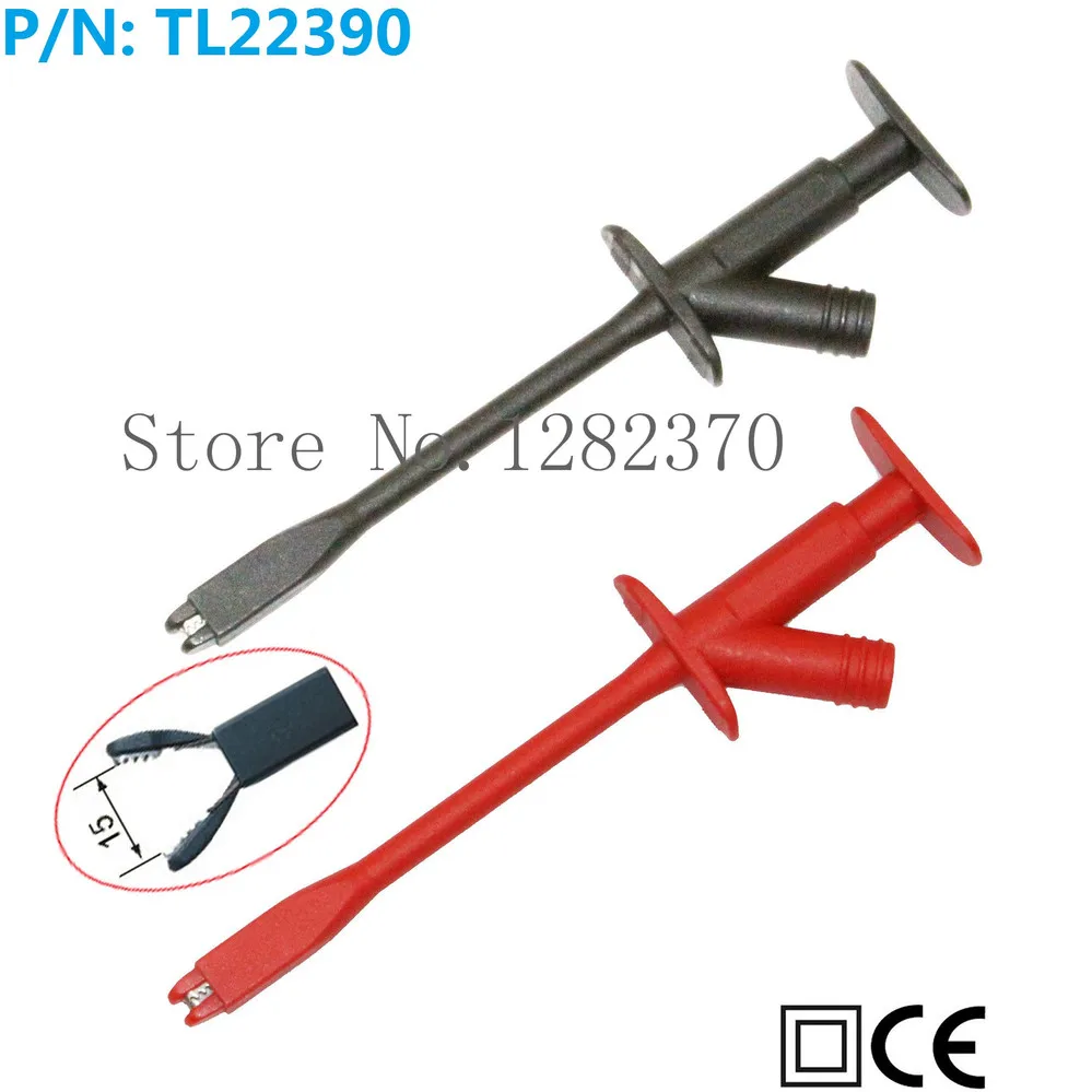 [SA] TL22390 high voltage alligator clip test hook Rigid Shaft Clamp type Test Probe --10pcs/lot