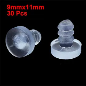 Uxcell 30pcs 5x8mm Rubber Anticollision Embedded Soft Stem Bumpers Screw Hole Plugs for Cabinet Doors and Drawers