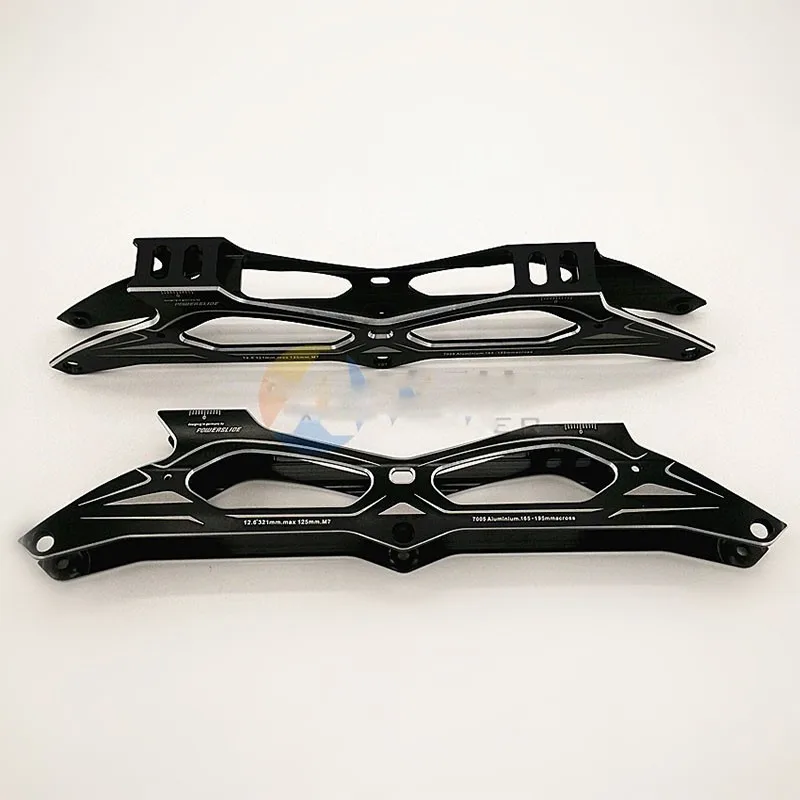 3*125mm Inline Speed Skate Frame for 125mm Inline Skating Wheel for Powerslide Matter Wheels with Light Alloy CNC 165mm 195mm