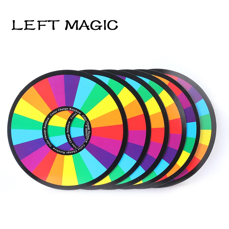 6 Pcs/Set Rainbow Rings Magic Tricks Color Changing Ring Magia Magician Stage Accessories Illusion Props Gimmick Comedy Kids