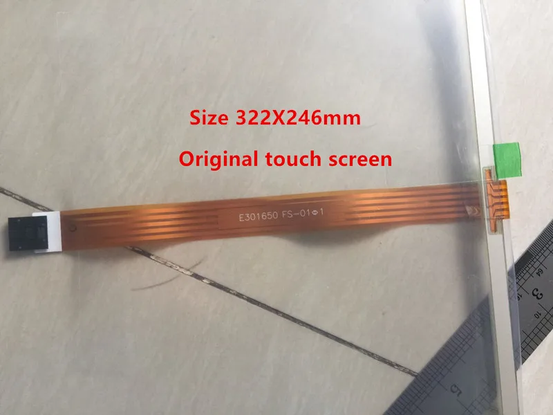 15inch high quality touch screen Size 322X246mm For E301650 FS-01 Glass Panel Industrial medical resistance touch