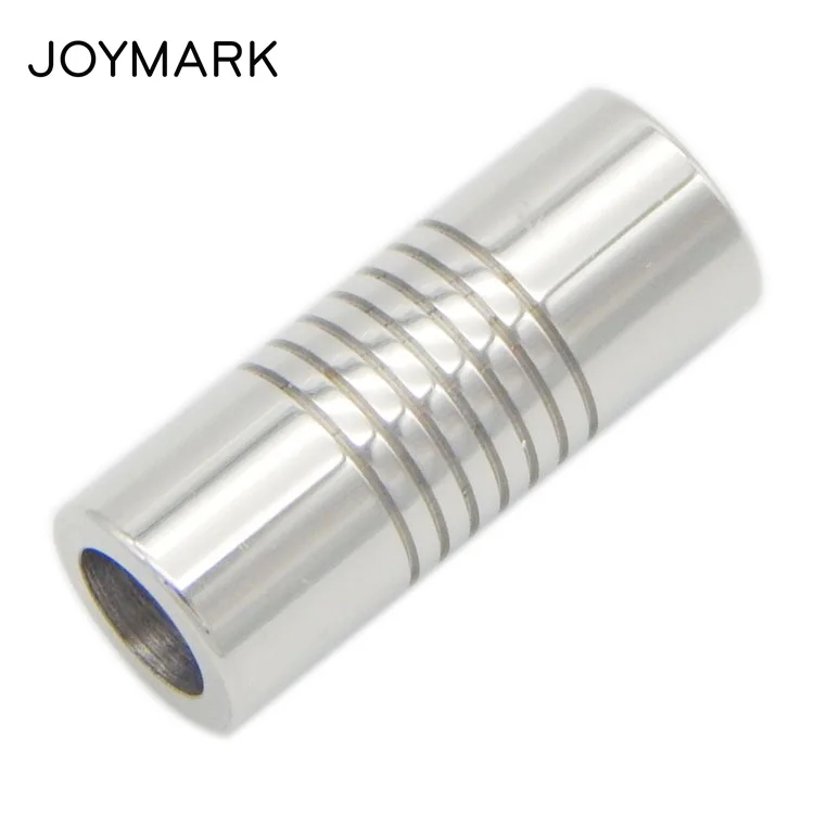 

7 Sizes 2mm-8mm Hole Cylindrical Stainless Steel Magnetic Clasps For DIY Round Leather Cord Bracelets Necklace BXGC-055