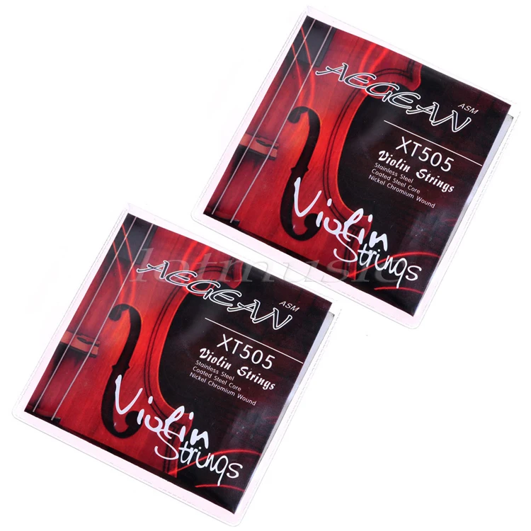 2Sets Aegean Nickel Wound Violin Strings Stainless Steel