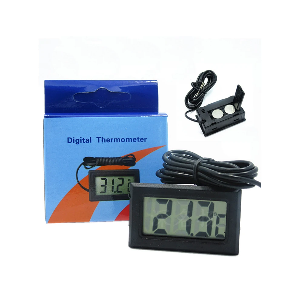 2pcs Electronic digital display digital thermometer fish tank refrigerator