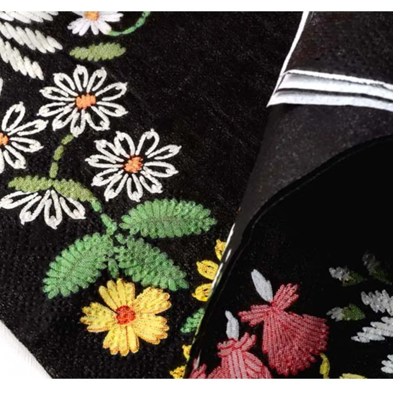 Paper napkins tissue black color print embroidery art handerchief decoupage wedding birthday party cafe decoration mug cup mats