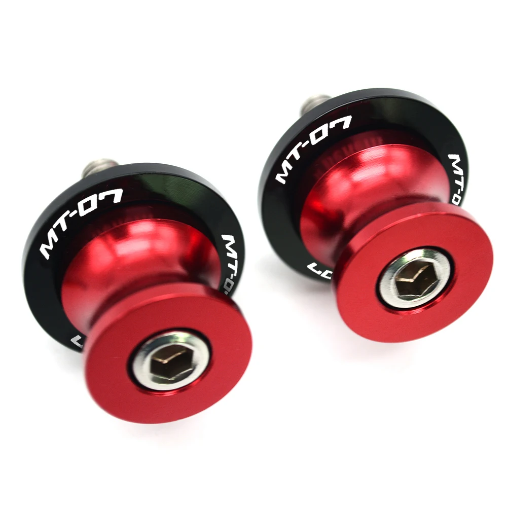Arm Stand Screws M6 For YAMAHA MT07 MT-07 MT 07 CNC Aluminum Motorcycle Accessories Swingarm Spools Slider 6mm Swing