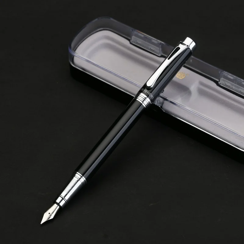 Hero Fountain Pen 970 Students Use Metal Pole Business Office To Practise Writing Iridium Gold Pen