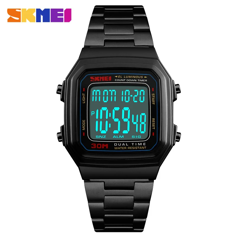 Luxury Sport Watch Men Countdown Men\'s Watch Digital 5 Alarm LED Wrist Watches Top Clock Fashion Outdoor reloj hombre 2018 SKMEI