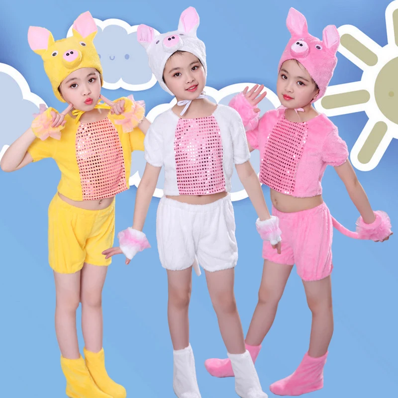 Halloween kostuum voor kinderen nieuwe stijl varken kinderen animal stage kostuums kinderen cartoon kostuum liefde leef cosplay