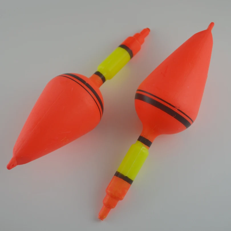 MNFT Flotador de pesca vertical gran barriga naranja plástico - imagen 5