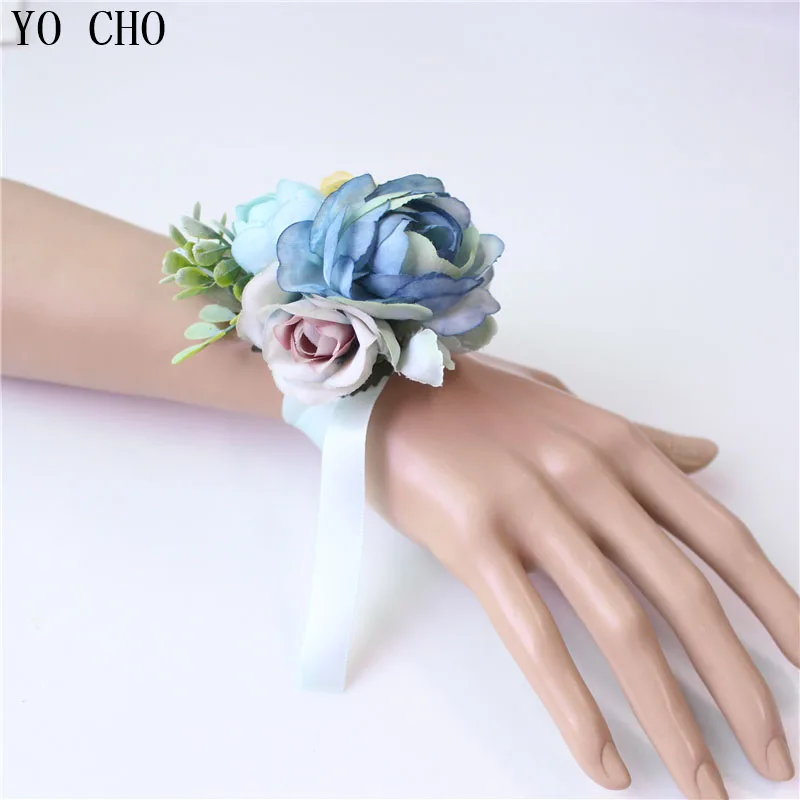 Boutonnière de Mariage CHO Balance pour Homme, Corsage de Poignet de Mariée, Ornement Personnel Unique, Fleurs Artificielles, ixde Réunion de Mariage