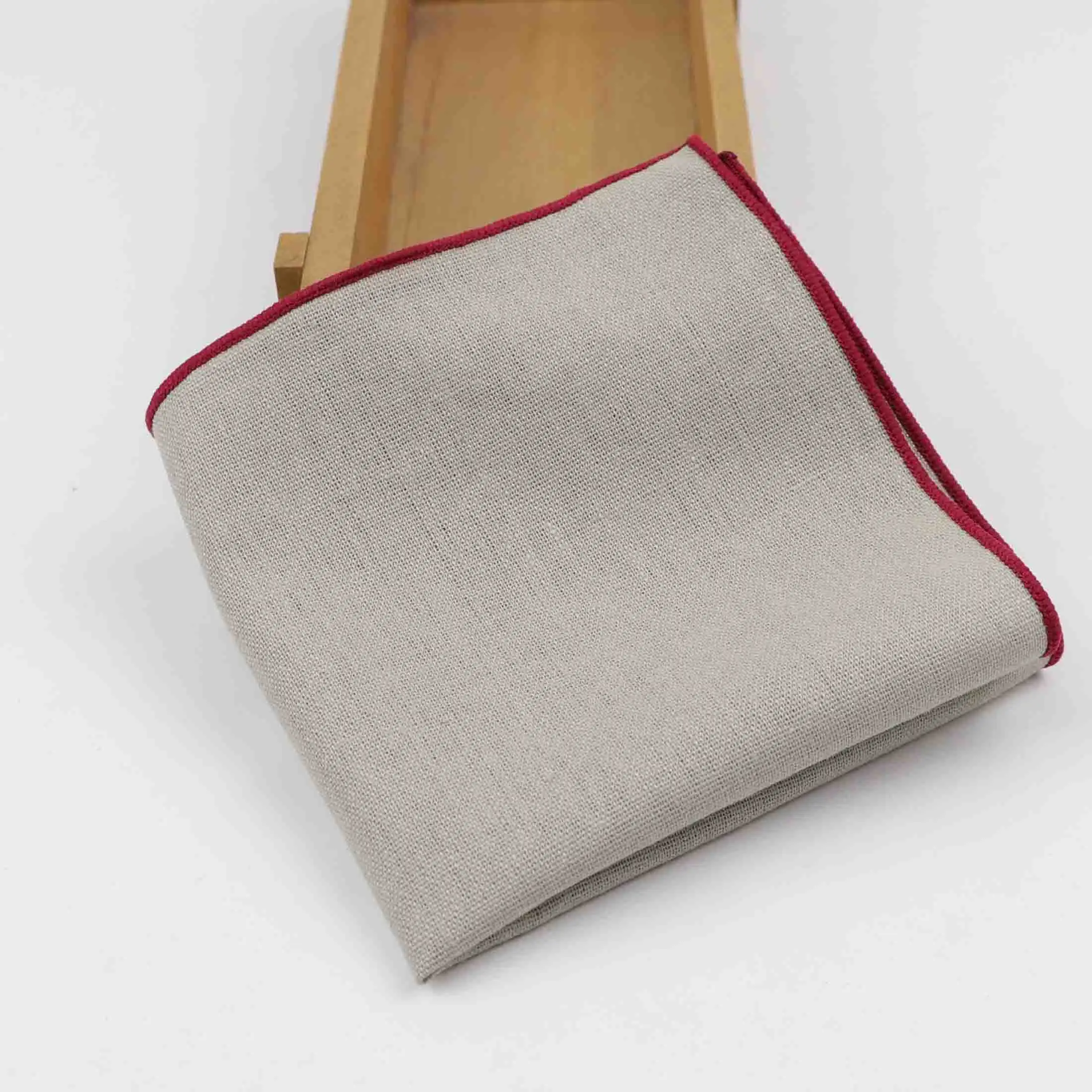 Men's Solid Cotton Handkerchiefs Pocket Square