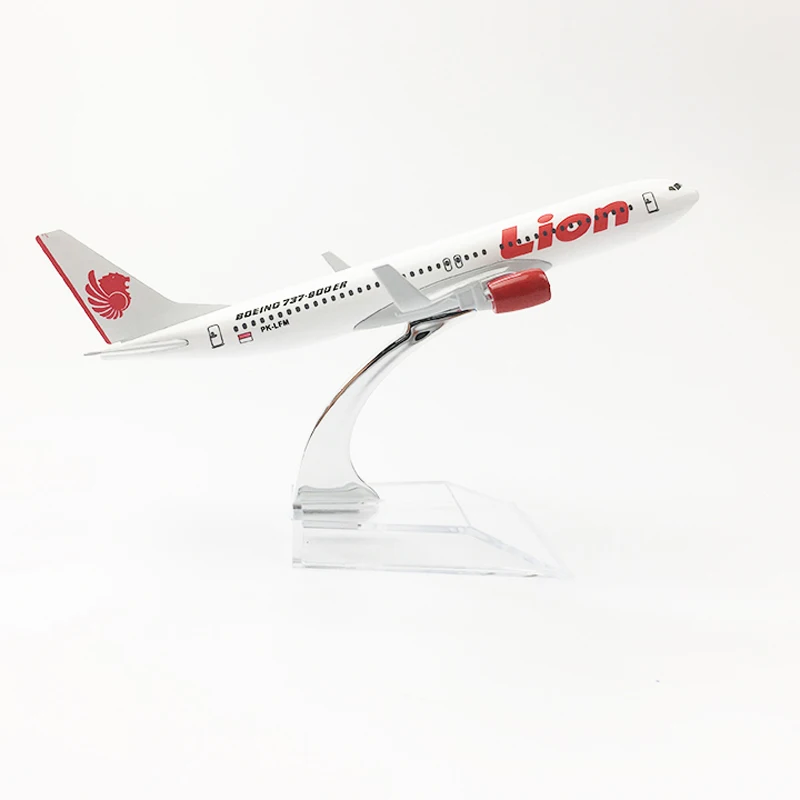 JASON TUTU 16cm Lion Aeroplane model Boeing 737 Planel Airplane Diecast Metal 1/400 Scale Planes