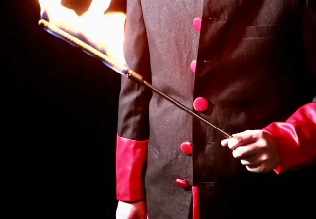 

Electronic Fire To Cane By ZF Magic,Magic Tricks Appearing Cane Stage Illusions Accessories Gimmick Magie Wand,Charging Magician