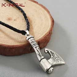 Kinitial  Antique Bronze Slavic Perun Axe Pendant Necklace Axe Viking Pendant Viking Slavic Necklaces Jewelry Wholesale