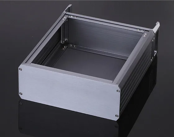 Chasis de amplificador 2U de aluminio completo, carcasa de instrumental, caja de amplificador, caja DIY (229x89x250mm)