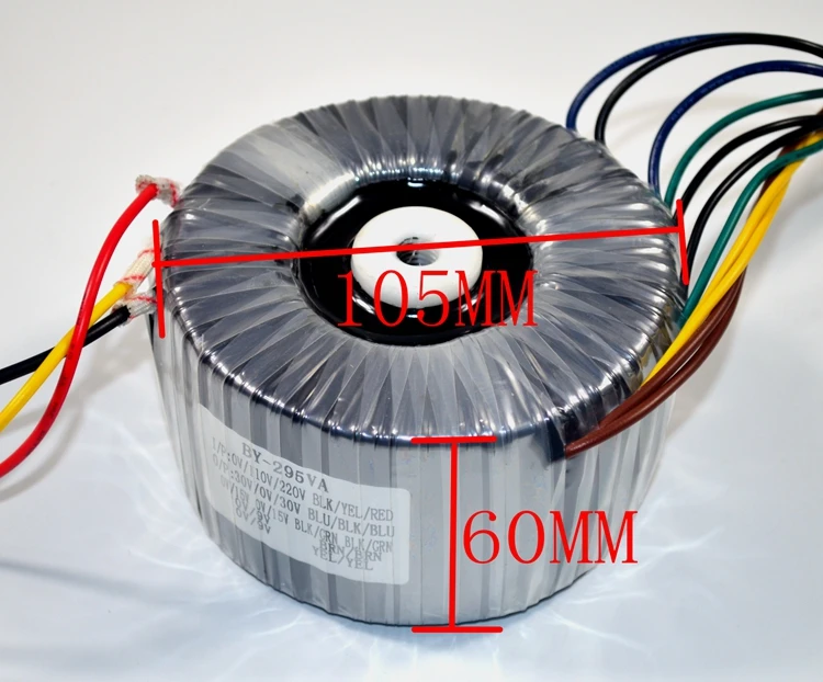 

295VA ( 295W ) Toroid Transformer For HIFI Amplifier 30V-0-30V+ 0-15V 0-15V+0- 9V 0- 9V