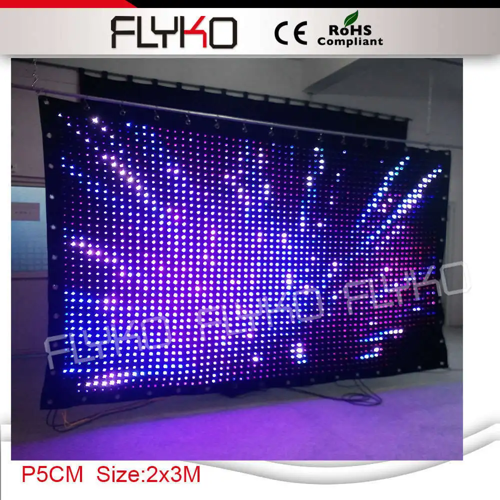 

Party led decor HD indoor led video curtain