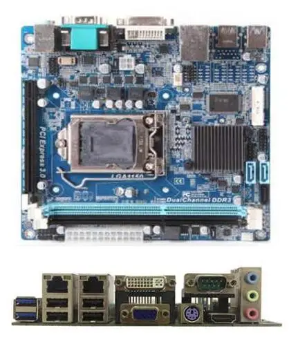 

New Original Mini-ITX Mainboard For 4th Intel Core i3 i5 i7 CPU H81 B85 Embedded Motherboard Ivybridge with 6*COM 2*LAN LVDS DVI