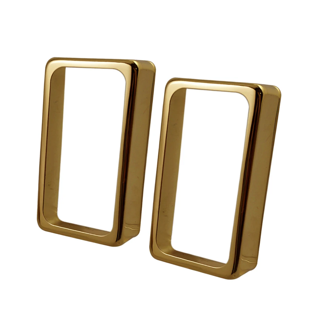 Cubiertas de pastilla Humbucker de latón abierto, piezas de repuesto para guitarra eléctrica, accesorios, 2 piezas