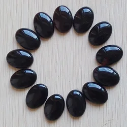 Wholesale 30pcs/lot  fashion good quality black Onyx Oval CAB CABOCHON stone beads 25x18mm for DIY jewelry Accessories making