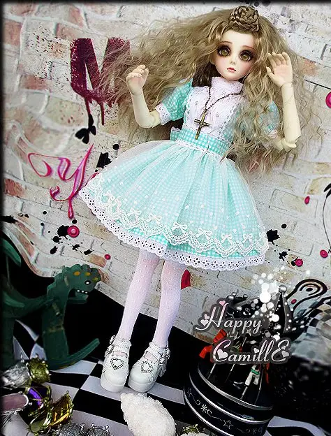

1/4 1/3 scale BJD clothing accessories Plaid dress for BJD/SD doll,Not included doll,shoes,wig,and other accessories 1300
