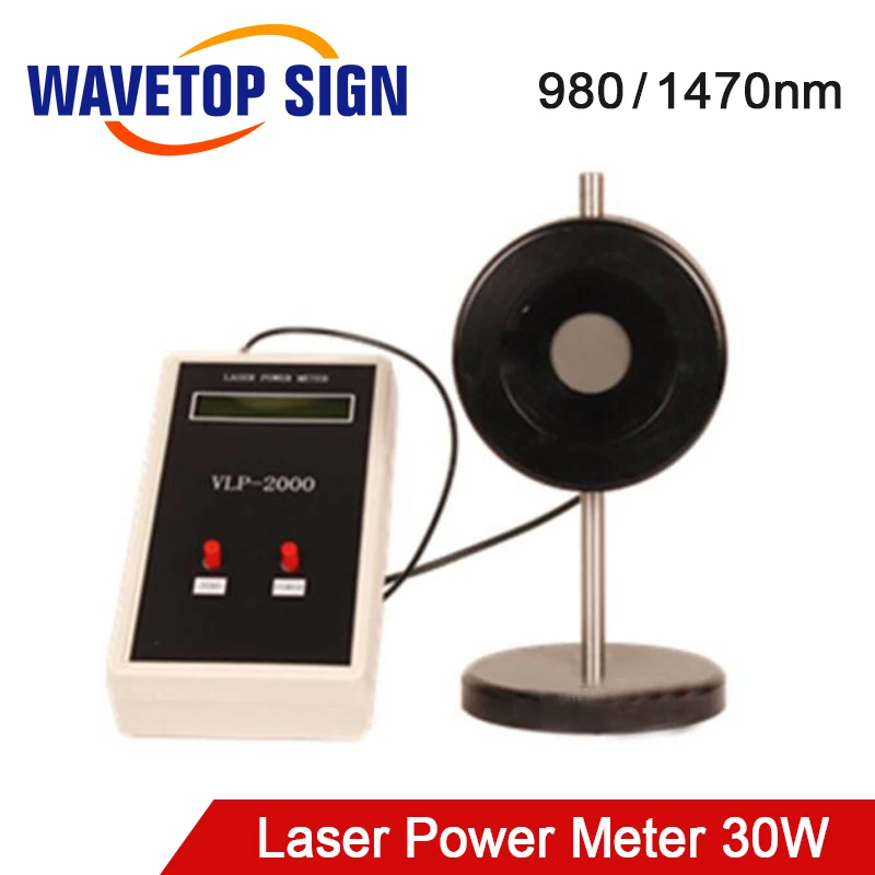 WaveTopSign Muti-Wave 980nm - 1470nm CO2 Laser Tube Power Meter 30W For Laser Engraving and Cutting Machine