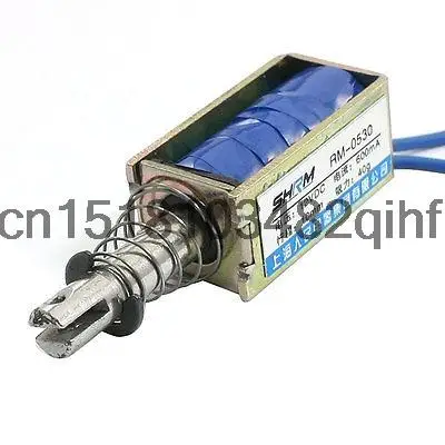 

40g Spring Plunger Push Pull Electromagnet Solenoid DC 24V 600mA FM-0530