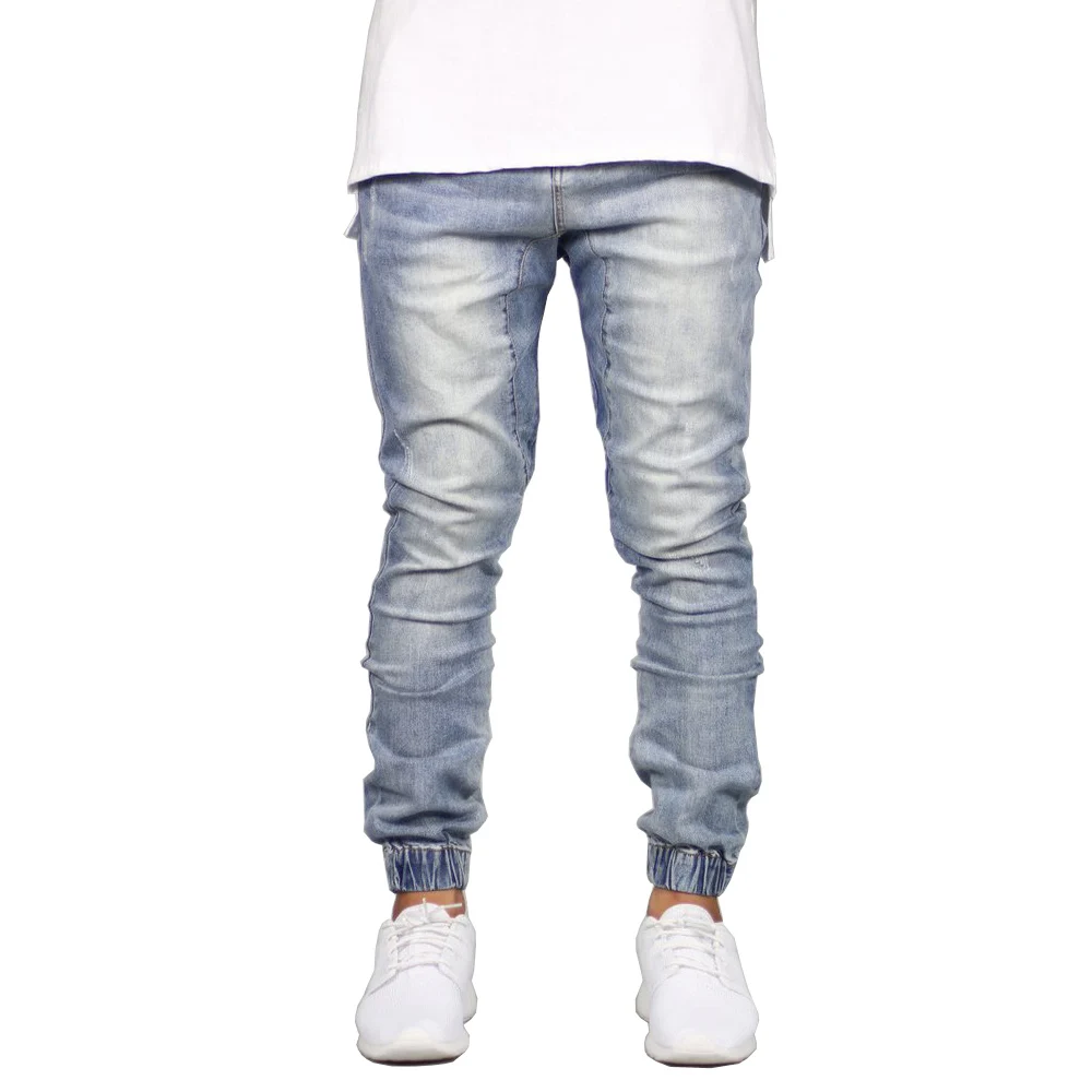 Fashion Stretch Men Jeans Denim Jogger Design Hip Hop Joggers For Men Y5036