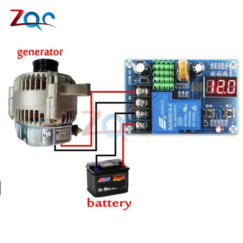 XH-M604 Battery Charger Control Module DC 6-60V Storage Lithium Battery Charging Control Switch Protection Board