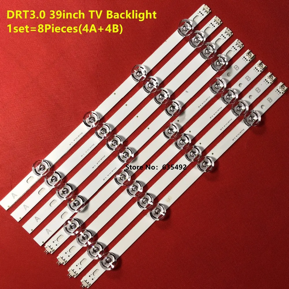 

New 5set LED Backlight Strip For DRT 3.0 39"_A/B type 390HVJ01 39LY340 39LB540V 39LB560V 39LB561V 39LB580V 39LB650V 39LB652V