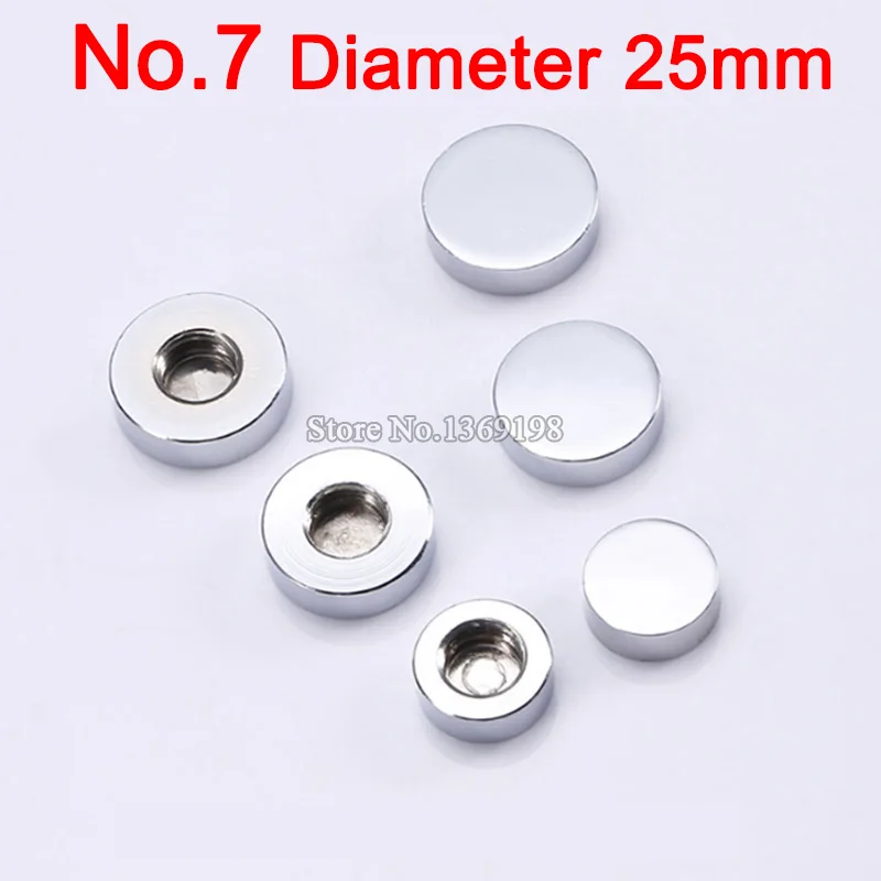 High Quality 1000PCS/lot Diameter 25mm Advertisement Nails Solid Glass Mirror Screws Cap Mirror Nails Decorative Fittings E314/7