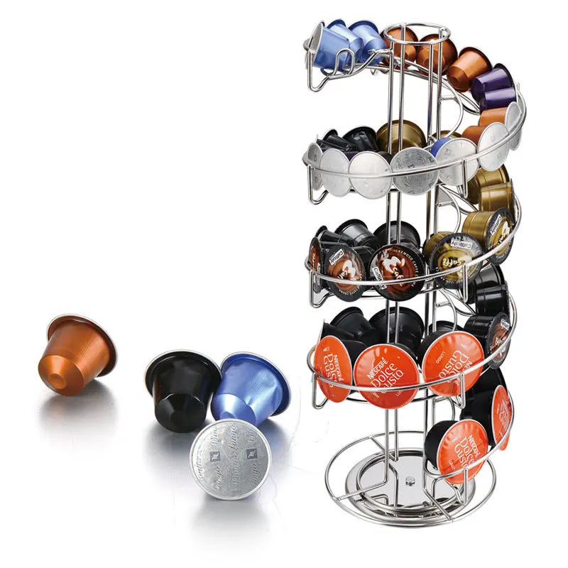 

Stainless steel coffee milk sugar dispenser rack storage tea straw stirring rod storage shelf