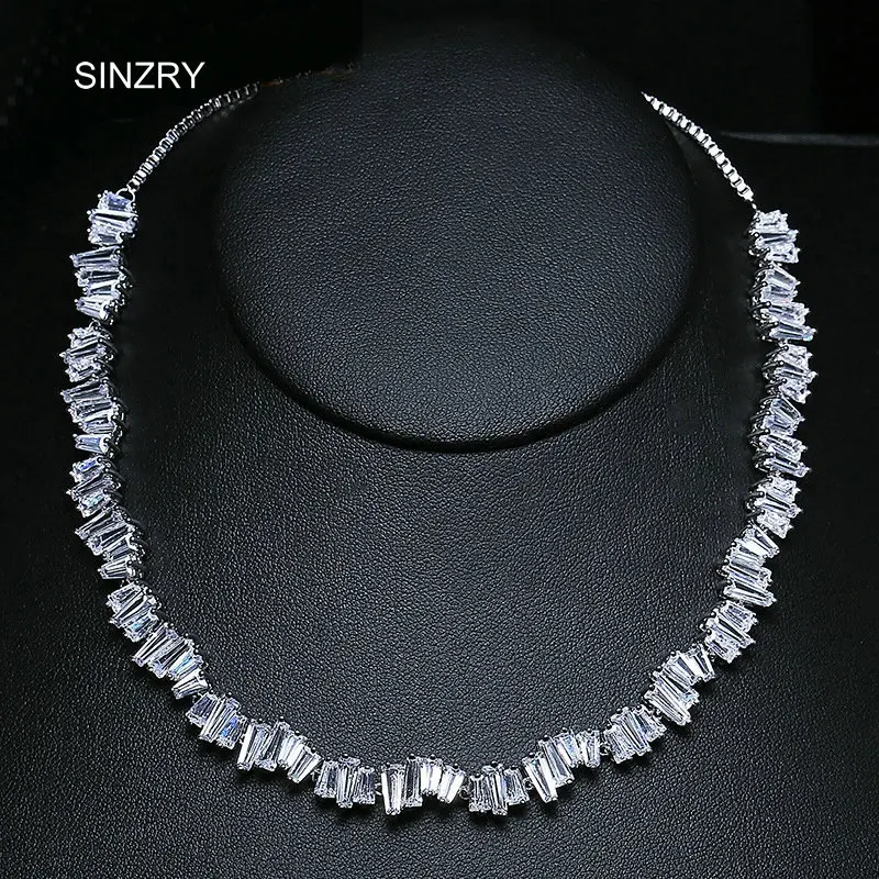 

SINZRY chokers necklaces AAA cubic zirconia adjustable brilliant irregular necklaces women jewelry accessory