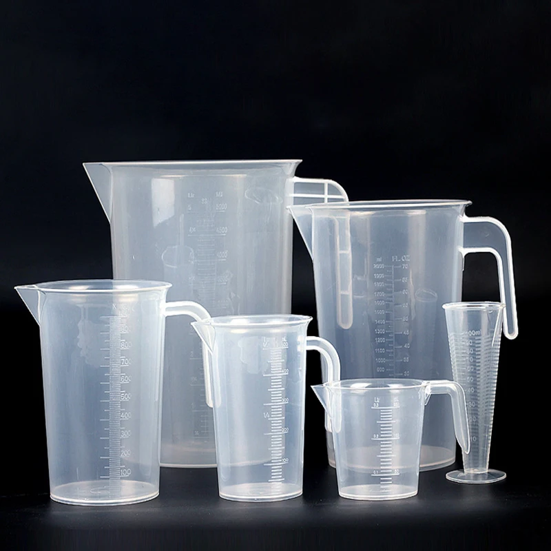 Measuring Cups with Handle and Scale, Transparent Graduated Glass, Various Capacity Measuring Cups, Kitchenware