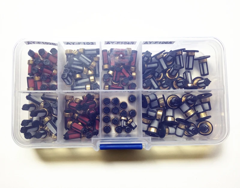 free shipping 120pieces micro filter for fuel injection wholesales high quality fuel injector filter with 8kinds item