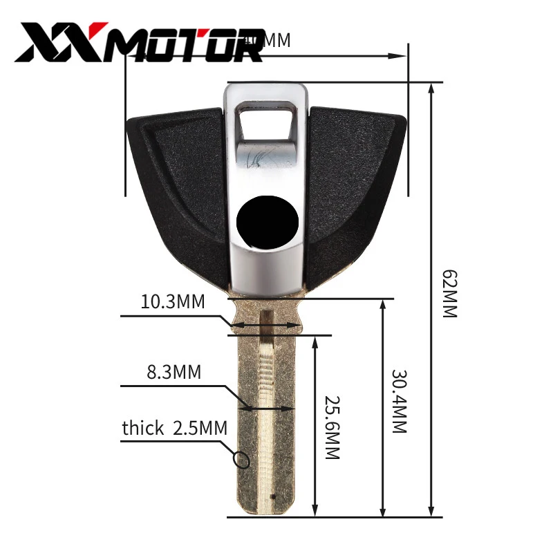 Llave sin cortar para motocicleta, llaves en blanco para BMW F650GS, F800GS, S1000RR, F650, F800, R1200, R1150, R, ST, GS, RT, ST, F800, K1200R,