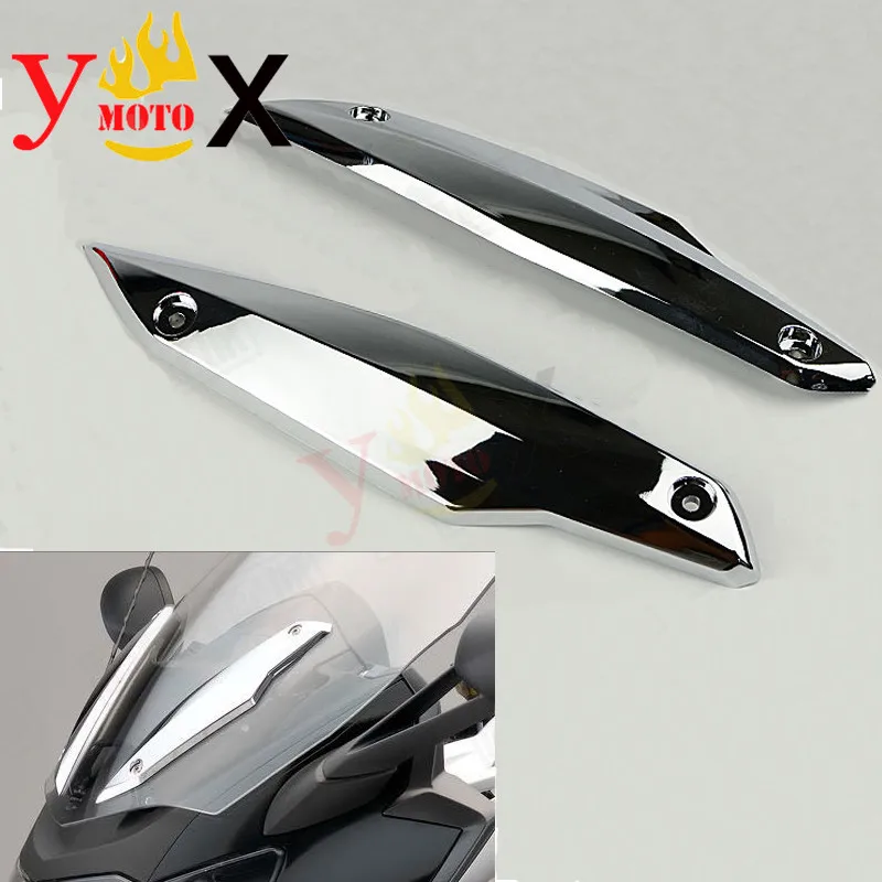 (K48) K1600GT Left&Right Motorcycle Chrome ABS Top Windshield Trim Cover Windscreen Plating Pressure For BMW K1600 GTL 2010-2017